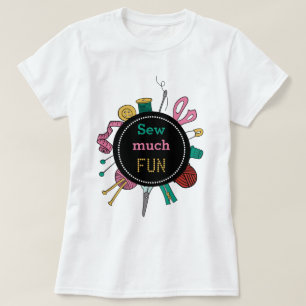Niedlicher handGezeichnet T - Shirt für Nähwerkzeu