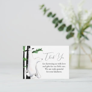 Niedlicher Hängebär Vielen Dank Note Card Mitteilungskarte