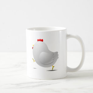 Niedlicher happpy Huhn-Cartooncharakter Kaffeetasse