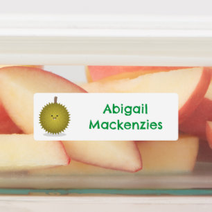 Niedlicher Happy Durour Cartoon personalisiert Etiketten