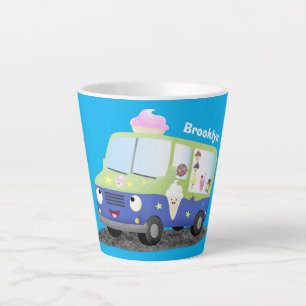 Niedlicher Happy Eis LKW Cartoon Milchtasse