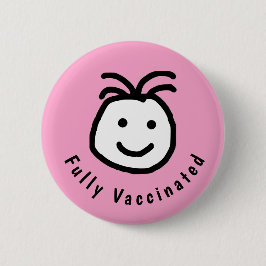 Niedlicher Happy Face Vaccated Text Button