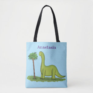 Niedlicher Happy Green Brontosaurus Dinosaurier Ca