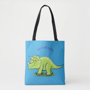 Niedlicher Happy Green Triceratops Dinosaurier Car