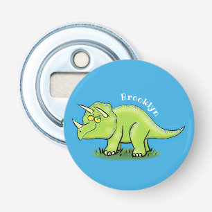 Niedlicher Happy Green Triceratops Dinosaurier Car Flaschenöffner