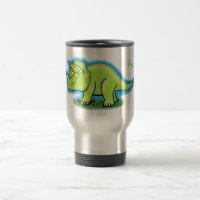Niedlicher Happy Green Triceratops Dinosaurier Car