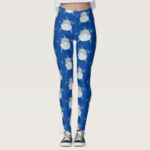 Niedlicher Happy-Kawaii-Delphin-Cartoon Leggings