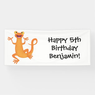 Niedlicher Happy-Orange-Tänzer Banner
