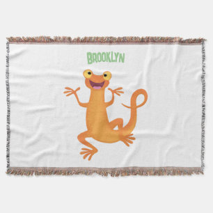 Niedlicher Happy-Orange-Tänzer Decke