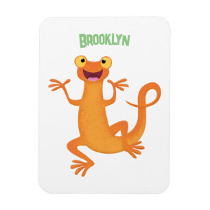 Niedlicher Happy-Orange-Tänzer Magnet