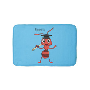 Niedlicher Happy Red Ameise Cartoon Badematte