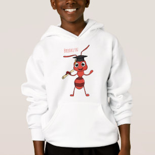 Niedlicher Happy Red Ameise Cartoon Hoodie