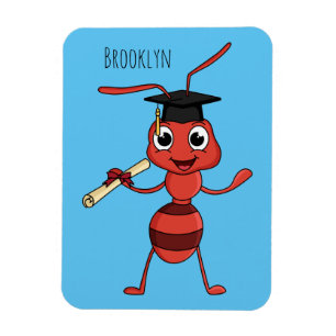 Niedlicher Happy Red Ameise Cartoon Magnet