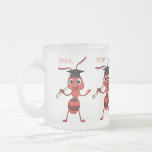 Niedlicher Happy Red Ameise Cartoon Mattglastasse