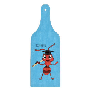 Niedlicher Happy Red Ameise Cartoon Schneidebrett
