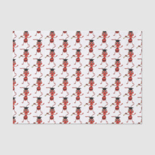 Niedlicher Happy Red Ameise Cartoon Seidenpapier