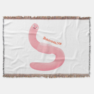 Niedlicher Happy-Rosa-Cartoon Decke