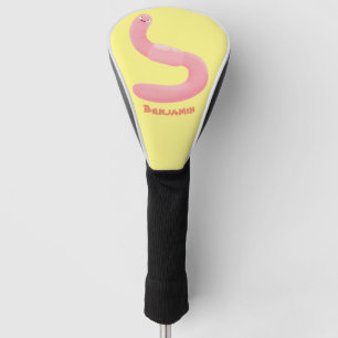 Niedlicher Happy-Rosa-Cartoon Golf Headcover