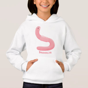 Niedlicher Happy-Rosa-Cartoon Hoodie