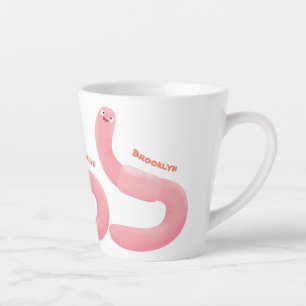 Niedlicher Happy-Rosa-Cartoon Milchtasse