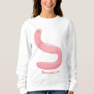 Niedlicher Happy-Rosa-Cartoon Sweatshirt