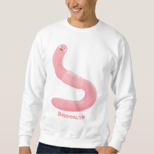 Niedlicher Happy-Rosa-Cartoon Sweatshirt