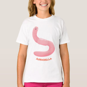 Niedlicher Happy-Rosa-Cartoon T-Shirt