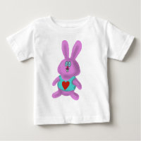 Niedlicher Häschen-Cartoonbaby-T - Shirtentwurf
