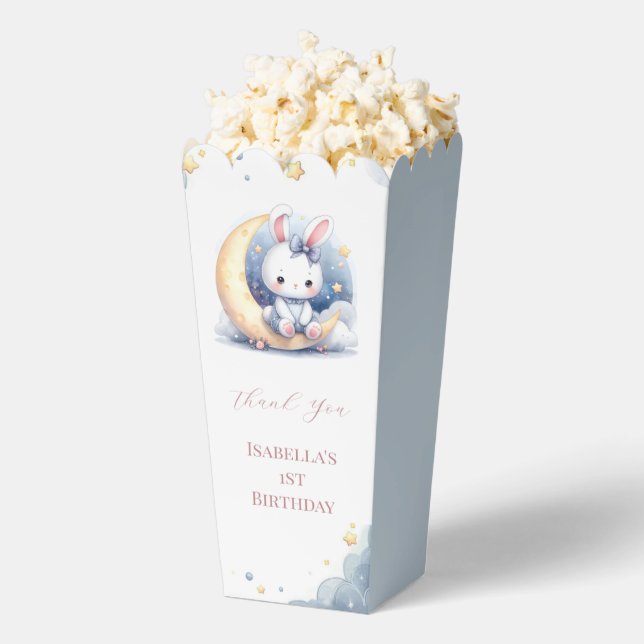 niedlicher Hase auf dem Mond Geschenkschachtel (Geplatzt)