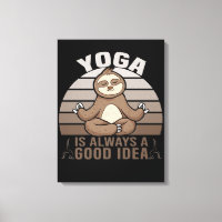 Niedlicher Hase beim Yoga. lustige Yoga-Posen