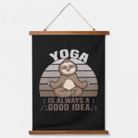 Niedlicher Hase beim Yoga. lustige Yoga-Posen