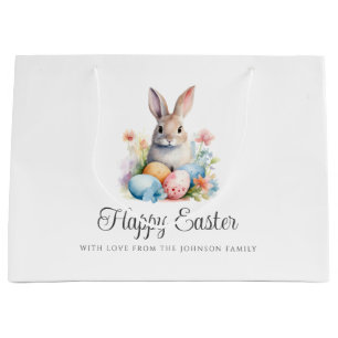Niedlicher Hase Frohe Ostern Große Geschenktüte