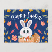 Niedlicher Hase im Ei „Frohe Ostern“ Frühling