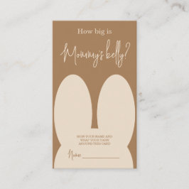 Niedlicher Hase Wie groß ist der Bauch der Mama Begleitkarte