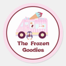 Niedlicher Hasen-Eis-Lkw, blau und rosa