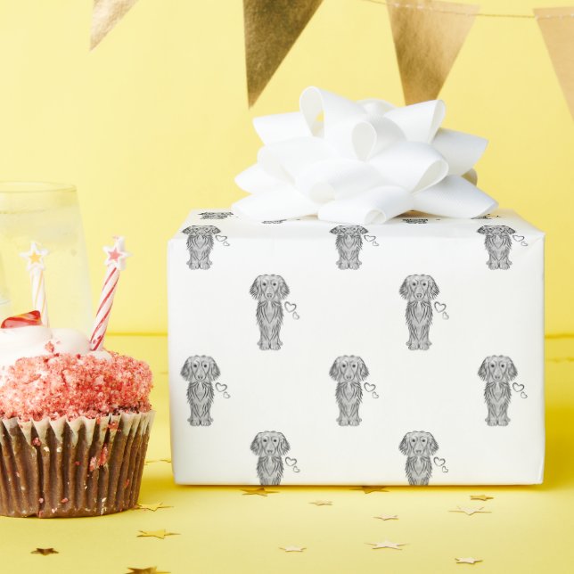 Niedlicher Hasenwurst Geschenkpapier (Geburtstagsparty)