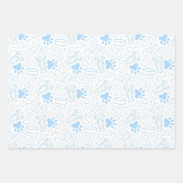 Niedlicher Hasenwurst Geschenkpapier Set