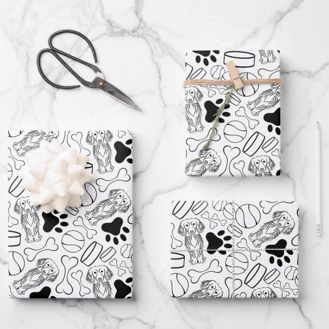 Niedlicher Hasenwurst Geschenkpapier Set (Vorderseite)