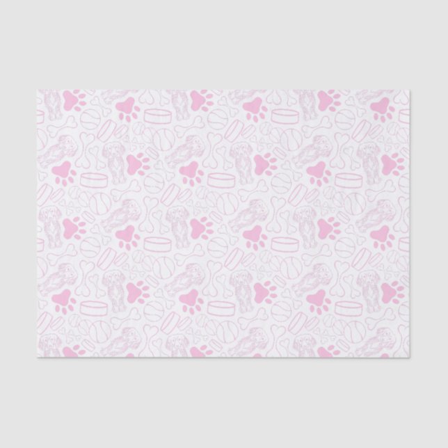 Niedlicher Hasenwurst Seidenpapier (Vorderseite)