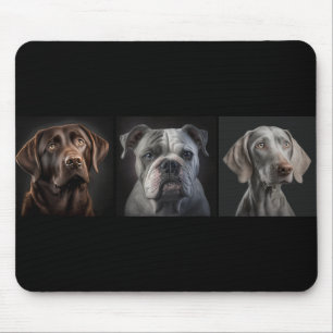 Niedlicher Haustier Hund 3 Foto kundenspezifisch Mousepad