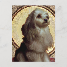 Niedlicher Havanese Welpen-Hund-Postkarte Postkarte