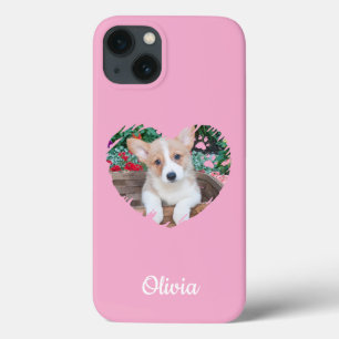 Niedlicher Heart Pet Foto & Dog Paw Prints, kunden Case-Mate iPhone Hülle