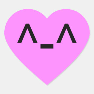 Niedlicher Heftsticker Herz-Aufkleber