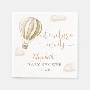 Niedlicher Heißluftballon Geschlecht Neutrale Baby Serviette