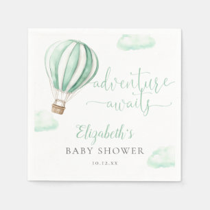 Niedlicher Heißluftballon Geschlecht Neutrale Baby Serviette