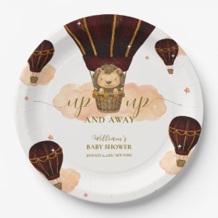 Niedlicher Heißluftballon Jungle Lion Boy Babydusc Pappteller