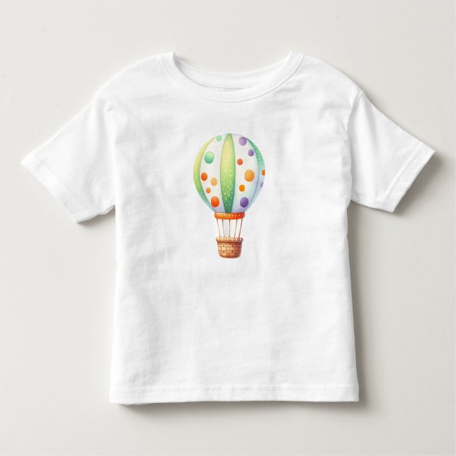 Niedlicher Heißluftballon Kleinkind T-shirt (Vorderseite)