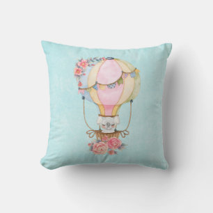 Niedlicher Heißluftballon mit Bärenwasser Kissen