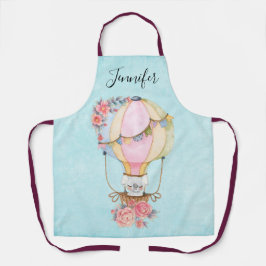 Niedlicher Heißluftballon mit Bärenwasser Schürze