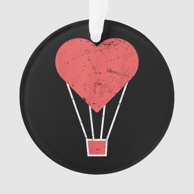 Niedlicher Heißluftballon Ornament (Vorderseite)